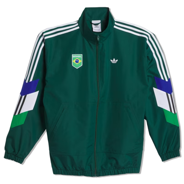 Adidas Brasil Power of Three Jacket Collegiate Green Evolve Skate Store