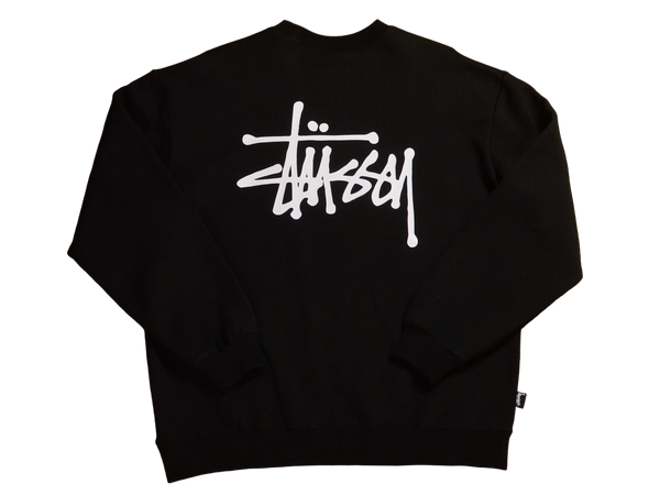 Stussy Graffiti LCB Fleece Crewneck Black Evolve Skate Store