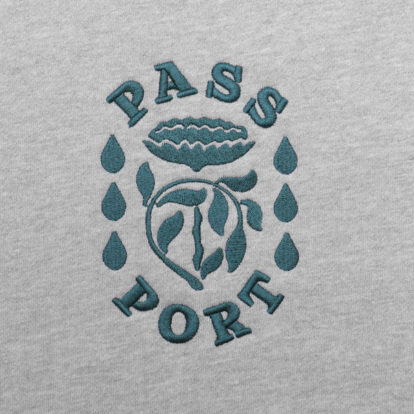 Pass~Port Fountain Embroidery Crewneck - Ash