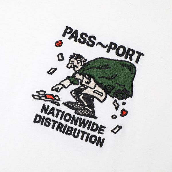 Pass~Port Distribution Tee - White