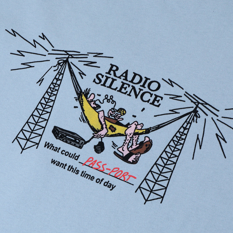 Pass~Port Radio Silence  Tee - Stonewash Blue