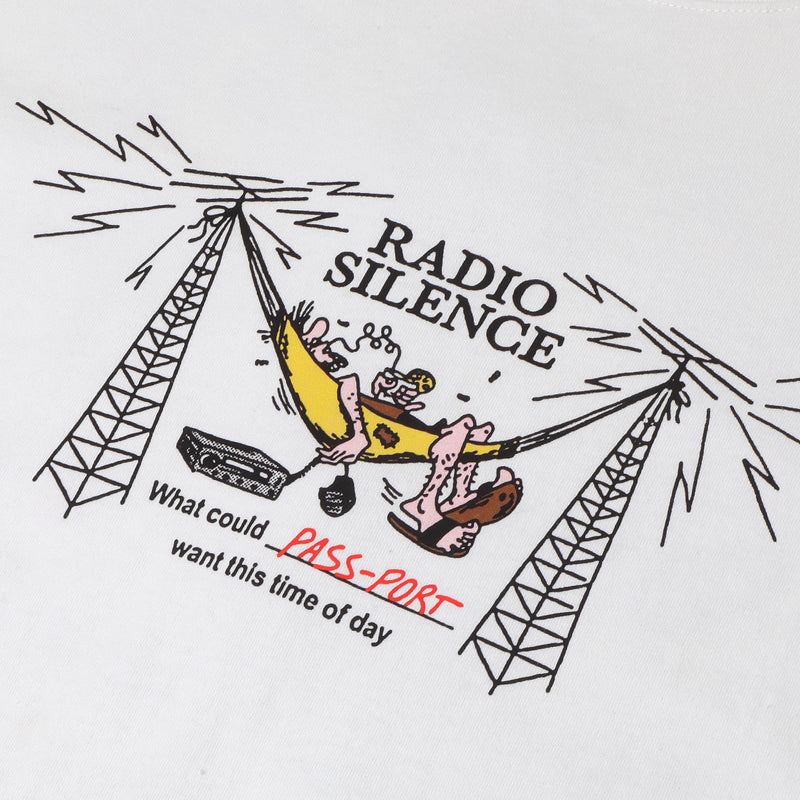 Pass~Port Radio Silence  Tee - White