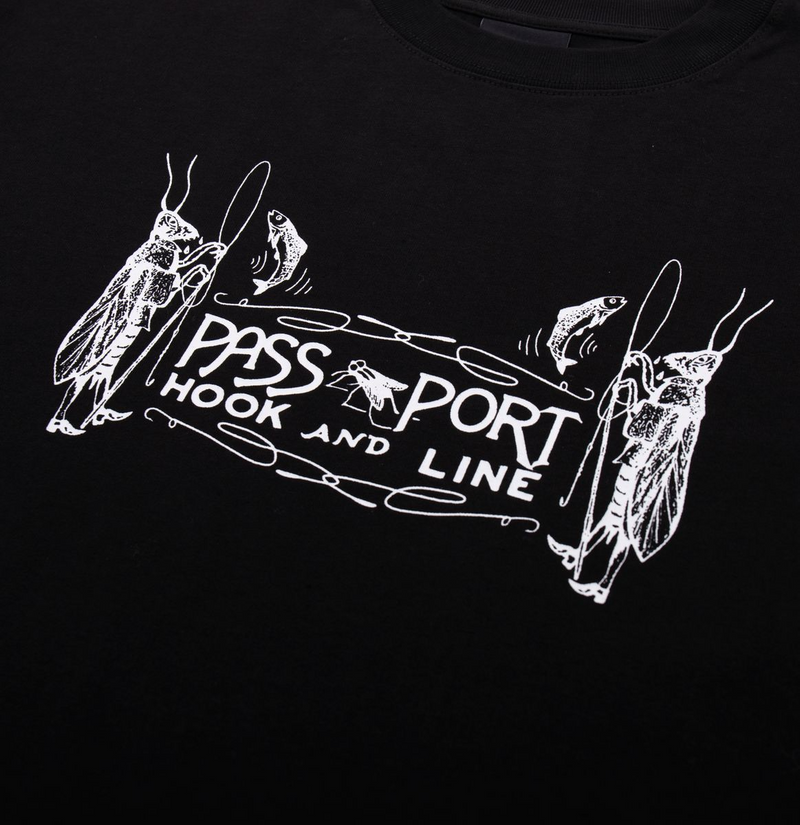 Pass~Port Hook and Line Tee - Black