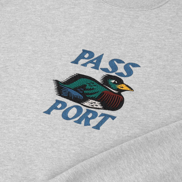 Pass~Port Fast Duck Crewneck Sweater - Ash