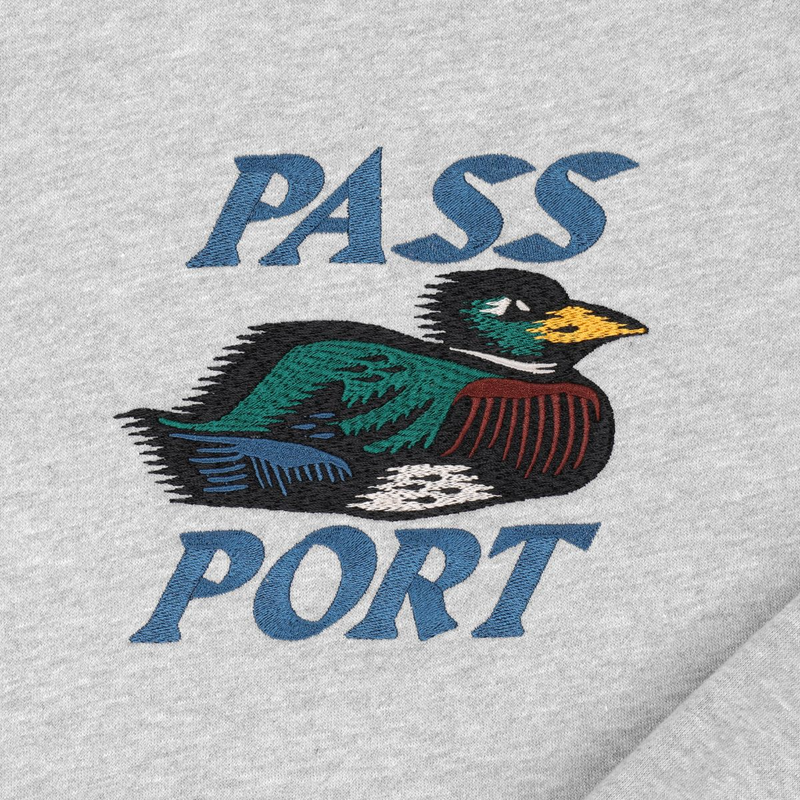 Pass~Port Fast Duck Crewneck Sweater - Ash