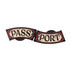 Pass~Port Red Flag Pin