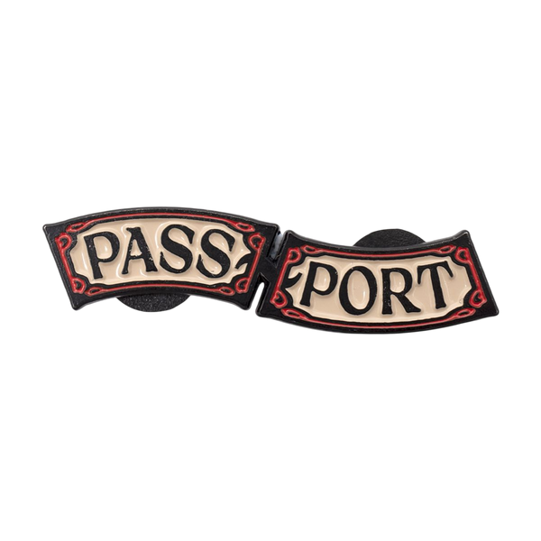 Pass~Port Red Flag Pin