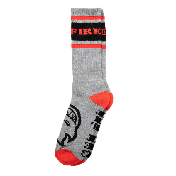 Spitfire Sock Classic 87 Bighead - Heather/ Black/ Red