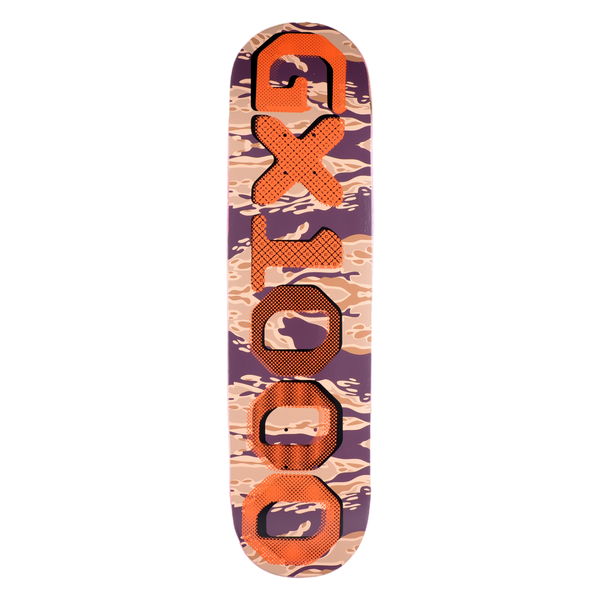 GX1000 OG Tiger Camo Skateboard Deck - 8.25"