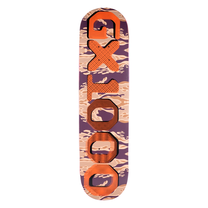 GX1000 OG Tiger Camo Skateboard Deck - 8.25"