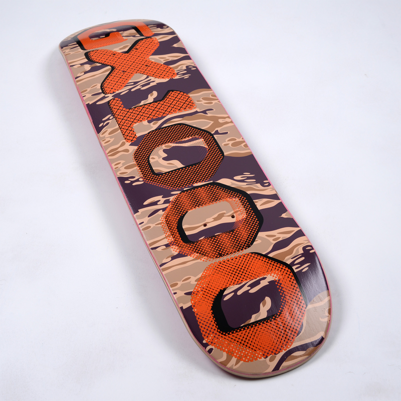 GX1000 OG Tiger Camo Skateboard Deck - 8.25"