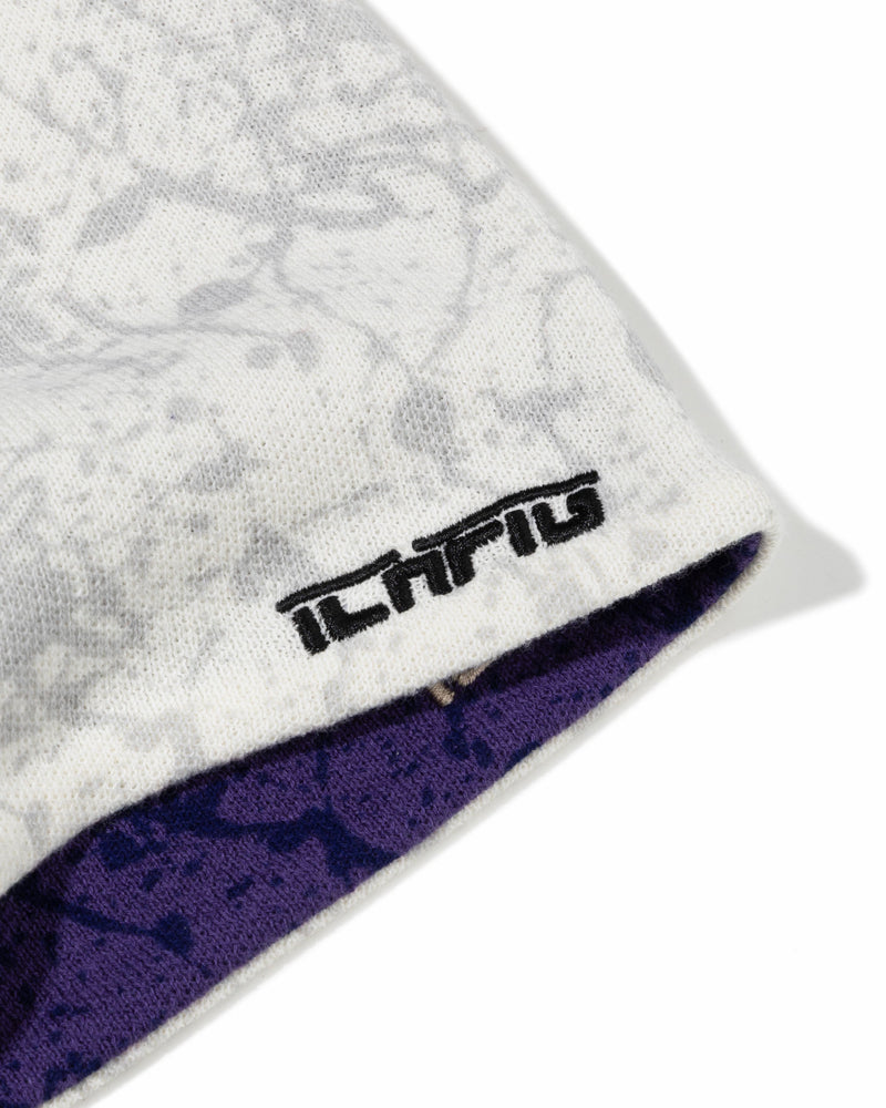 ICHPIG Splatter Reversible Beanie - Plum/ Cream