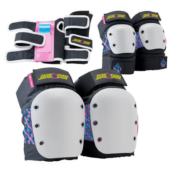 Pro-Tec x Santa Cruz Street Junior 3-Pack - Black / White