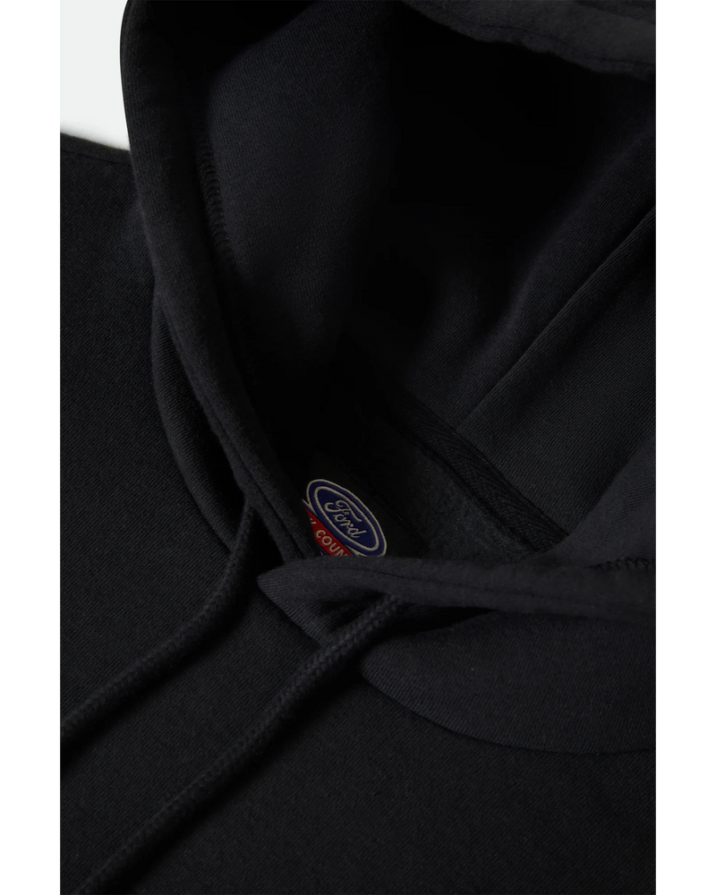 Brixton - Ford Built Tough Fleece Hoodie - Burnt Rubber