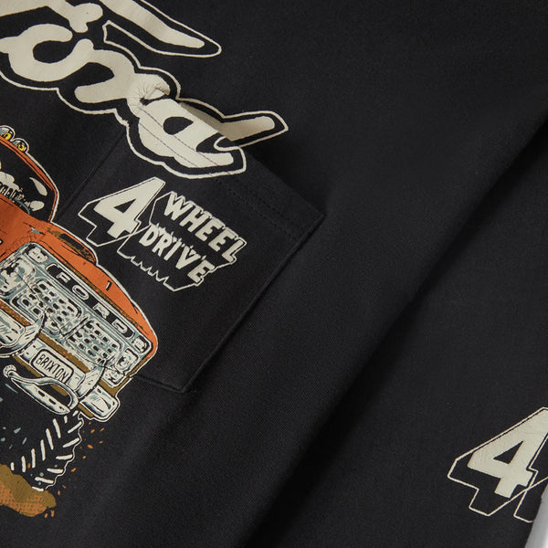 Black shirt with Ford logo and '4 Wheel Drive' graphic on a white background