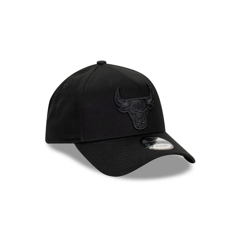 Chicago Bulls Black / Black 9FORTY A-Frame New Era Snapback