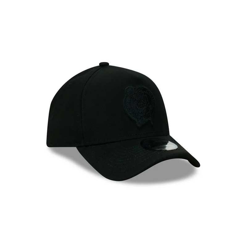 New Era Boston Celtics Black on Black 9FORTY A-Frame Snapback