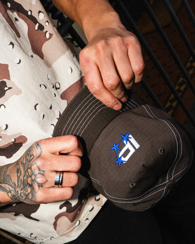 ICHPIG Capital Snapback - Dark Brown