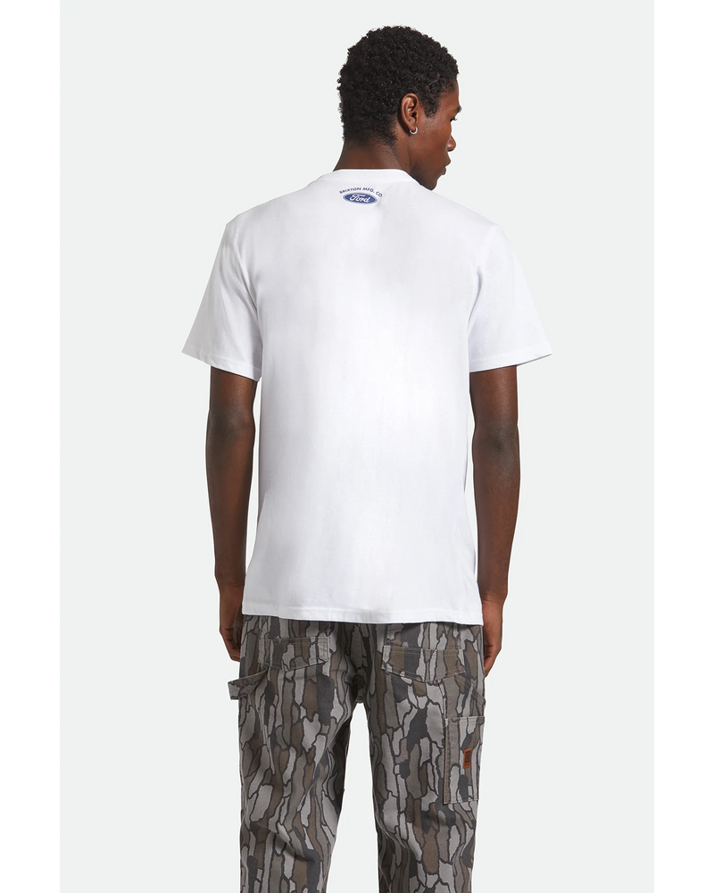 Brixton x Ford Truck Country Tee - Wimbledon White