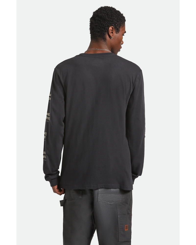 Brixton x Ford Mud Marathon L/S Tee - Burnt Rubber