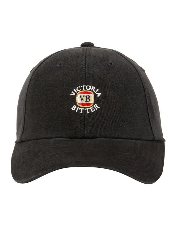 Victorian Bitter Micro Raglan Wash Ball Park Cap - Black