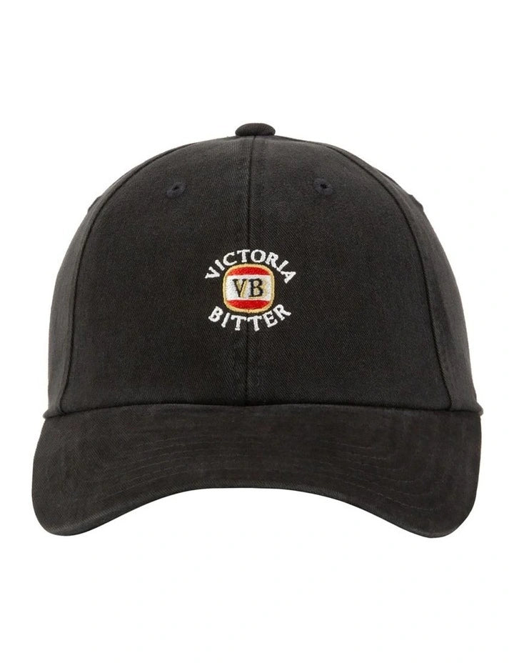 Victorian Bitter Micro Raglan Wash Ball Park Cap - Black