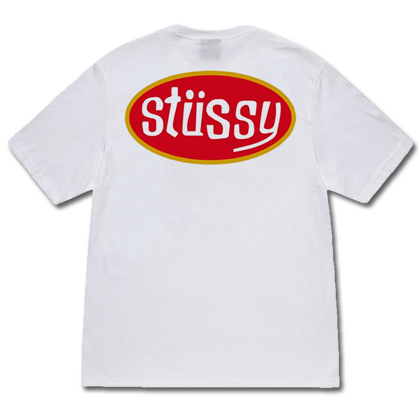 Stussy Pitstop Heavy Weight SS Tee - Pigment White