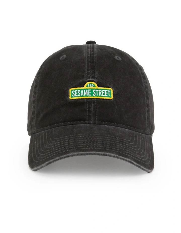 Gilroy Co Sesame Street Logo Ball Park Cap - Black
