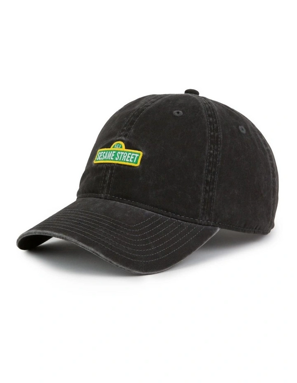 Gilroy Co Sesame Street Logo Ball Park Cap - Black