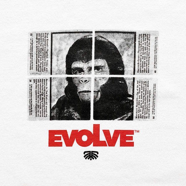 Evolve Cornelius Trading Cards Tee - White
