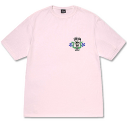 Stussy Skull Crest Heavy Weight SS Tee - Pigment Pink