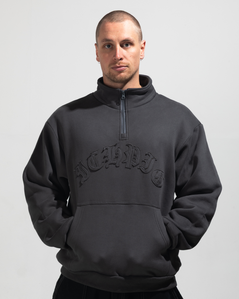 ICHPIG Landmark 1/4 Zip - Vintage Black