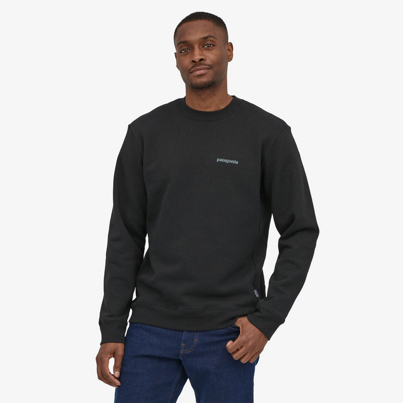 Patagonia Fitz Roy Icon Uprisal Crew Sweatshirt - Ink Black