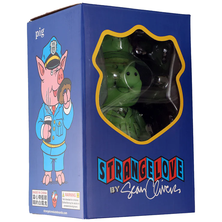 STRANGELOVE Pig Vinyl Toy - Green Glow / Signed