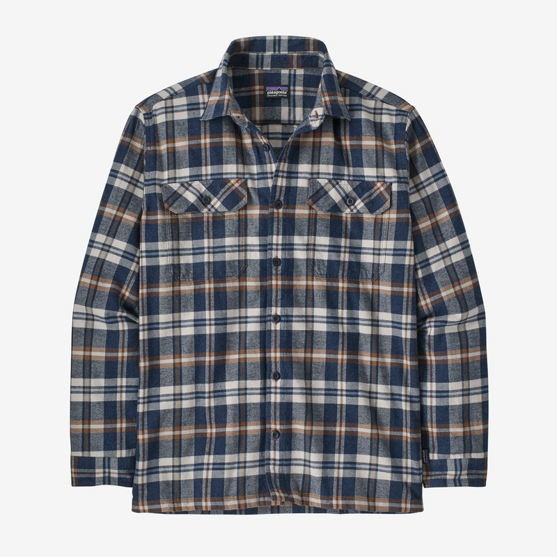 Patagonia L/S Midweight Fjord Flannel Shirt - New Navy