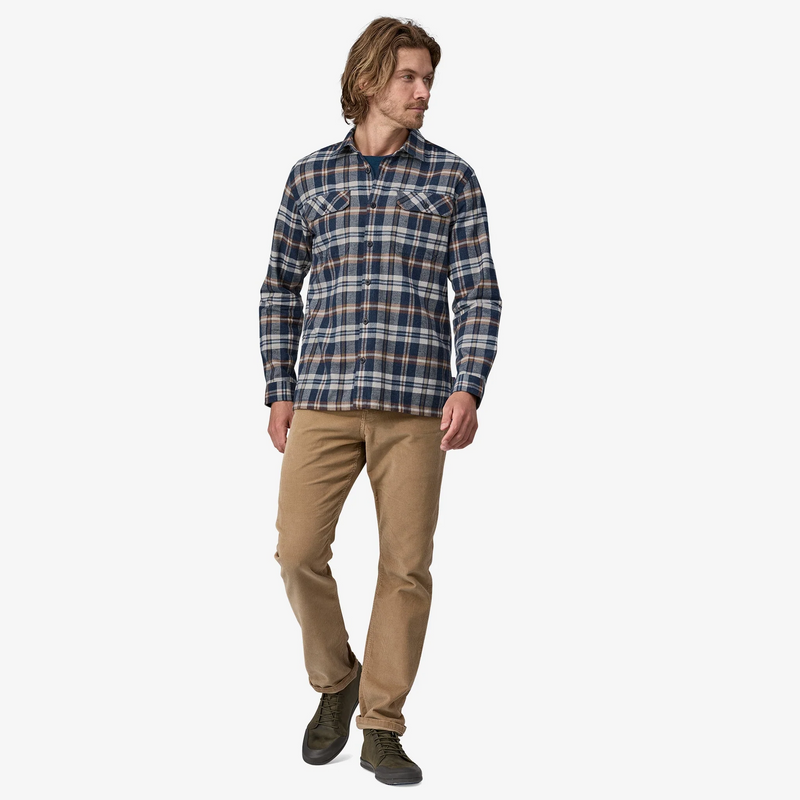 Patagonia L/S Midweight Fjord Flannel Shirt - New Navy