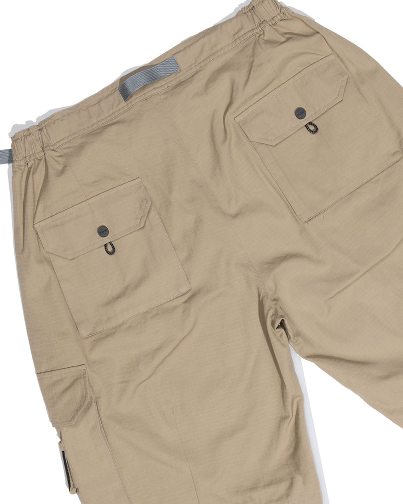 ICHPIG Ripstop Terrain Cargo Shorts - Khaki
