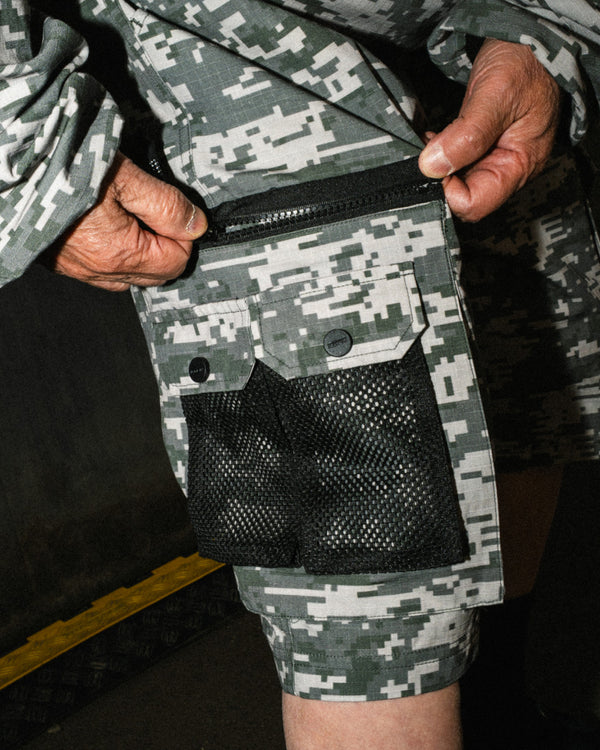 ICHPIG Ripstop Terrain Cargo Shorts - Digi Camo