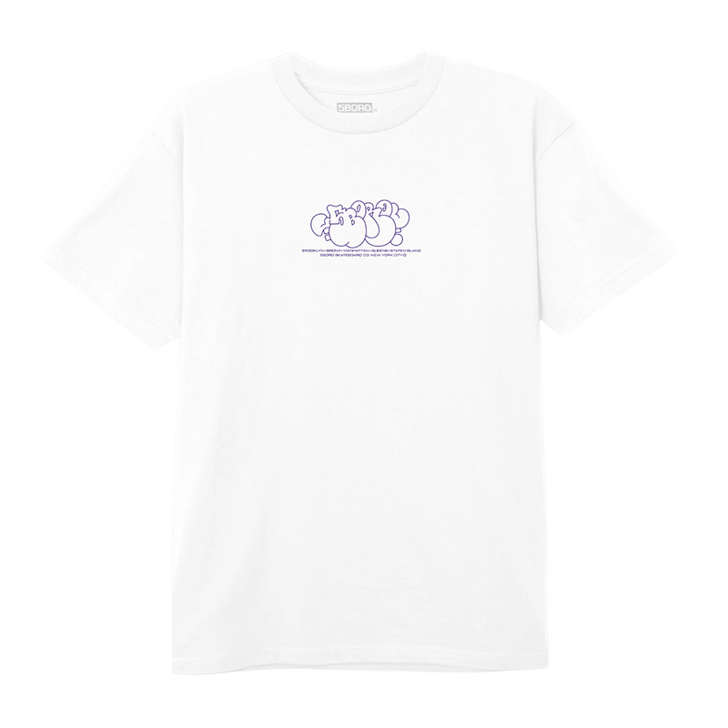 5Boro SP-One Bubble Tee - White / Violet