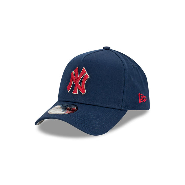 New Era 940 A-Frame New York Yankees - Obsidian/Cardinal Red