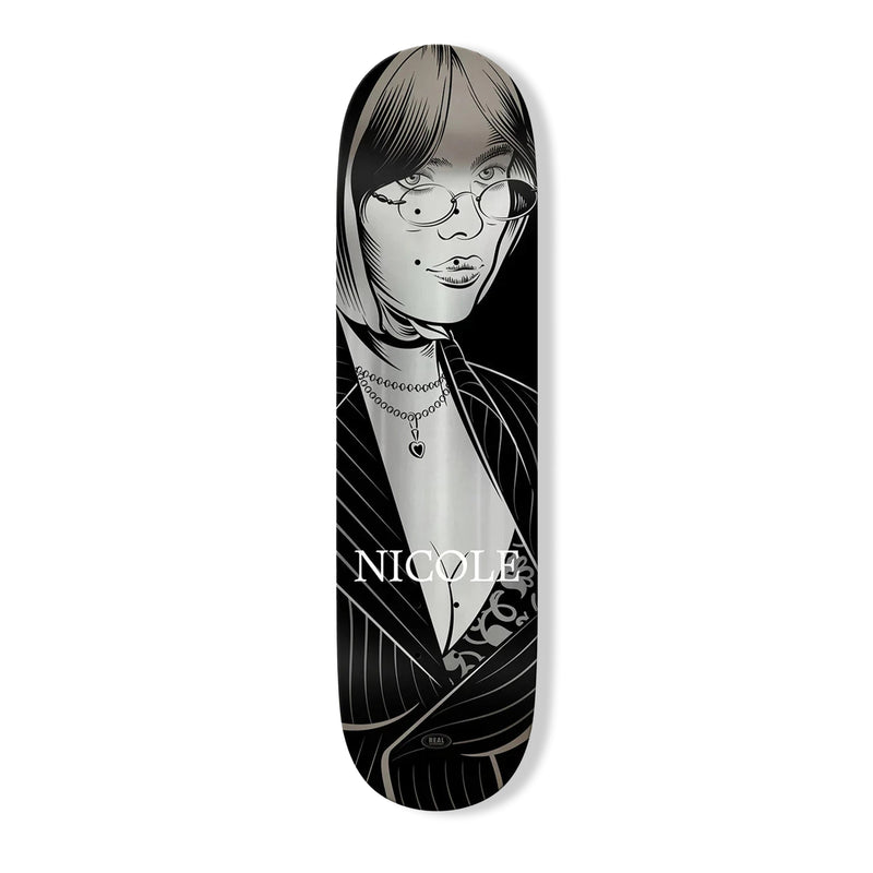 Real Nicole Hause Crush Twin Nose Skateboard Deck - 8.50"