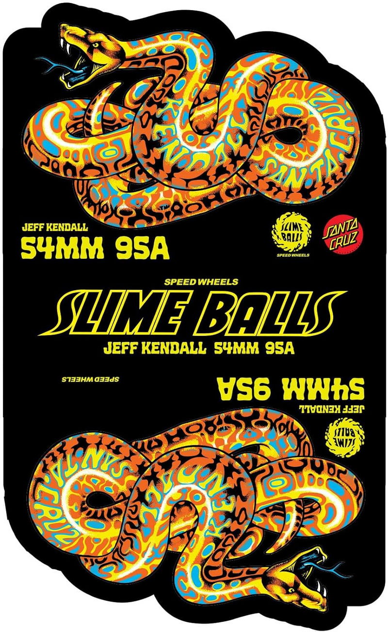 Slime Ball Snake Kendall Pink Skateboard Wheels - 95A 54mm