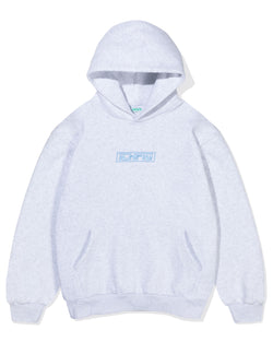ICHPIG Strike Cordless Hoodie - White Marle / Sky