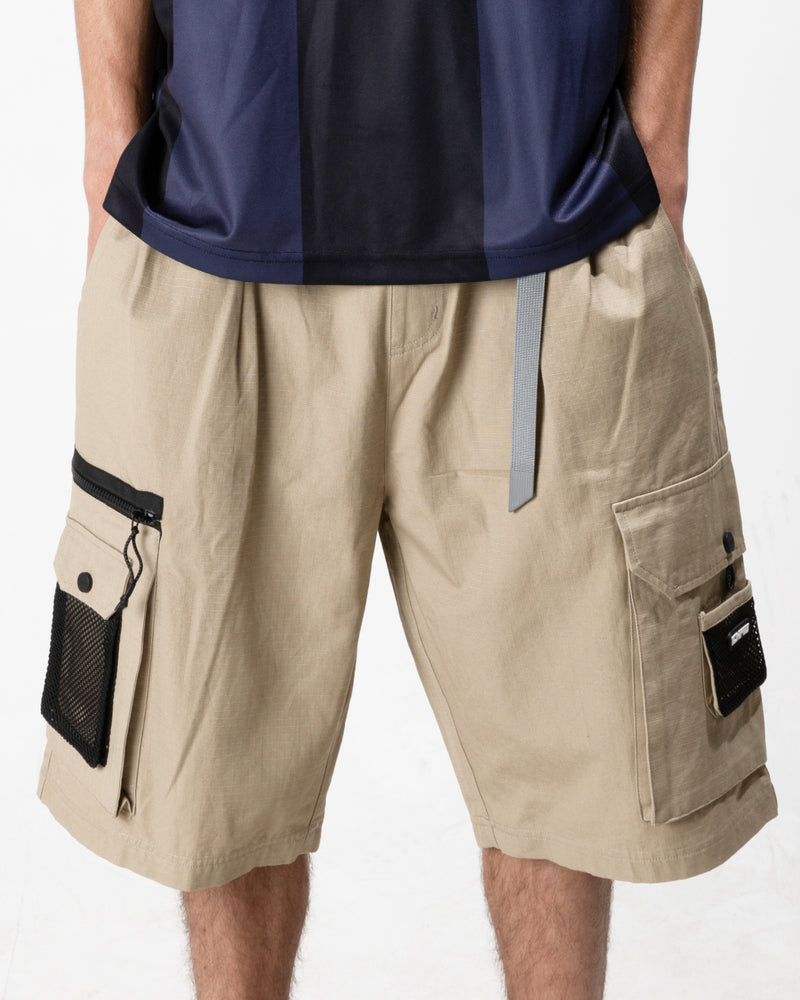 ICHPIG Ripstop Terrain Cargo Shorts - Khaki