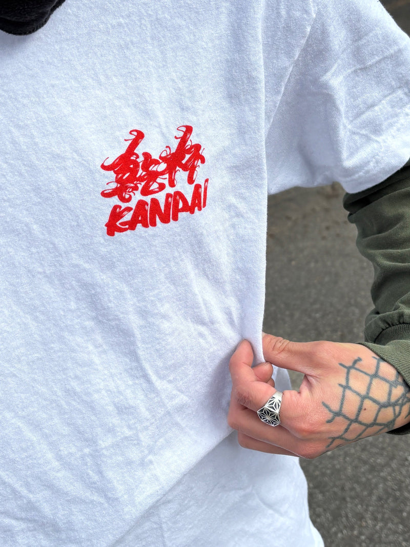 Kanpai Snake Tee - White