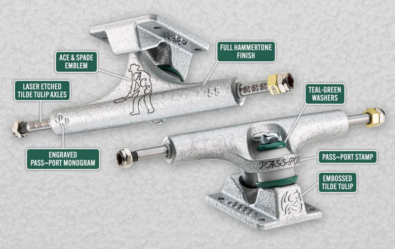 Ace x Pass~Port AF1 Hollow Skateboard Trucks