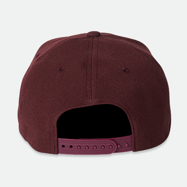 Brixton Alpha Square Snapback - Burgundy