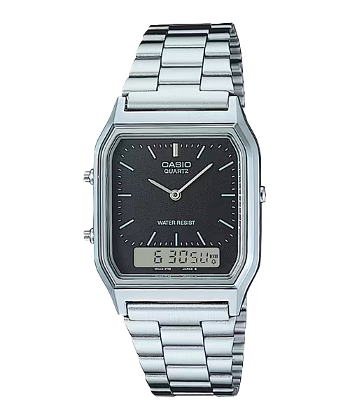 CASIO Vintage Duo Time Watch AQ-230A-1D