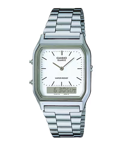 CASIO Vintage Duo Time Watch AQ-230A-7D