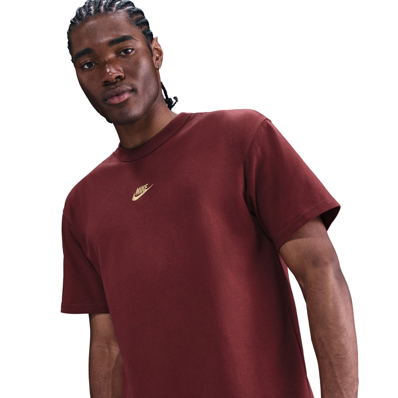 Nike Premium Essentials Heavyweight Tee - Team Red / Gold